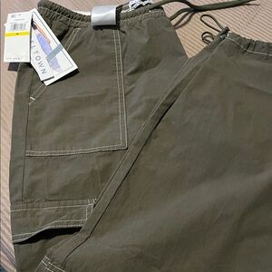 Tinseltown Olive Green Track Joggers